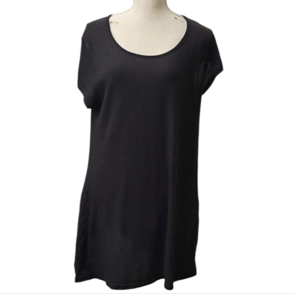 Style & Co Black Cap Sleeve Tunic/Dress
